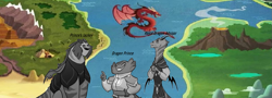 Size: 1387x497 | Tagged: safe, dragon, dragon lands, dragon prince, g5 speculation, map, theory