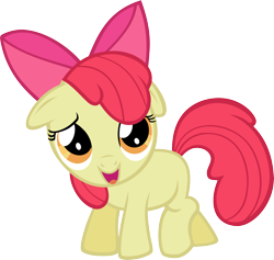 Size: 8000x7595 | Tagged: safe, artist:kysss90, apple bloom, earth pony, pony, g4, looking at you, simple background, solo, transparent background, vector