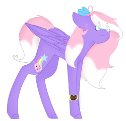 Size: 590x569 | Tagged: safe, artist:yuumirou, oc, oc only, oc:rainbow biscuit, pegasus, pony, female, mare, simple background, solo, transparent background
