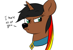 Size: 1100x758 | Tagged: safe, artist:tranzmuteproductions, oc, oc only, oc:lightning bliss, dog, dog pony, great dane, collar, crossover, dogified, female, frown, grumpy, scooby-doo!, scrappy-doo, solo, species swap, talking