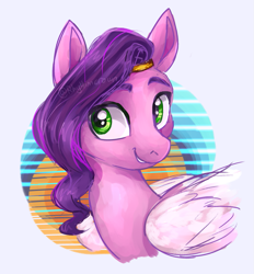 Size: 1003x1083 | Tagged: safe, artist:rhythmcrown, pipp petals, pegasus, pony, g5, my little pony: a new generation, adorapipp, cute, female, looking at you, smiling, solo