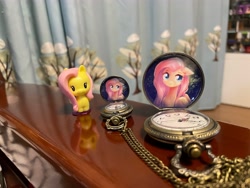 Size: 4032x3024 | Tagged: safe, artist:musical ray, fluttershy, pegasus, pony, g4, cutie mark crew, irl, photo, toy, watch