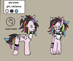 Size: 1083x906 | Tagged: safe, oc, cat, cat pony, original species, pegasus, pony, ask ponys gamer club, tumblr