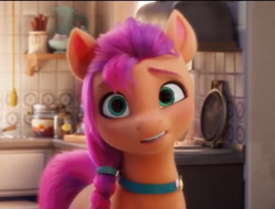 Size: 707x537 | Tagged: safe, editor:torpy, screencap, sunny starscout, g5, my little pony: a new generation, spoiler:my little pony: a new generation, 3d, ears, face, female, mare