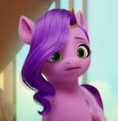 Size: 580x592 | Tagged: safe, screencap, pipp petals, pony, g5, my little pony: a new generation, spoiler:my little pony: a new generation, 3d, :|, adorapipp, cute, female, solo