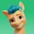 Size: 200x200 | Tagged: safe, hitch trailblazer, earth pony, pony, g5, my little pony: a new generation, official, bust, dreamworks face, gradient background, icon, male, netflix, solo, stallion, stock render