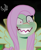 Size: 664x813 | Tagged: safe, artist:flutteryaylove, edit, edited edit, fluttershy, pony, .mov, shed.mov, g5, my little pony: a new generation, evil fluttershy, evil rarity, evil smile, fluttershed, grin, jaws (james bond), possessed, smiling, solo, sproutity