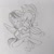 Size: 640x640 | Tagged: safe, artist:snowzaaah, applejack, rainbow dash, earth pony, pegasus, pony, castle mane-ia, g4, my little pony: friendship is magic, appledashdailydoodles, doodle, female, lesbian, monochrome, pencil drawing, ship:appledash, shipping, sketch, traditional art