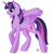 Size: 1000x1000 | Tagged: safe, artist:amazing-artsong, twilight sparkle, alicorn, pony, g4, ear fluff, female, mare, pixel art, raised hoof, simple background, smiling, solo, spread wings, twilight sparkle (alicorn), white background, wings