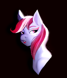 Size: 1200x1396 | Tagged: safe, artist:aztrial, sugar moonlight, earth pony, pony, g5, my little pony: a new generation, spoiler:my little pony: a new generation, black background, bust, female, simple background, solo