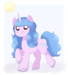 Size: 1800x1995 | Tagged: safe, artist:ginmaruxx, izzy moonbow, pony, unicorn, g5, my little pony: a new generation, spoiler:my little pony: a new generation, :p, bracelet, jewelry, raised hoof, simple background, solo, tongue out, white background