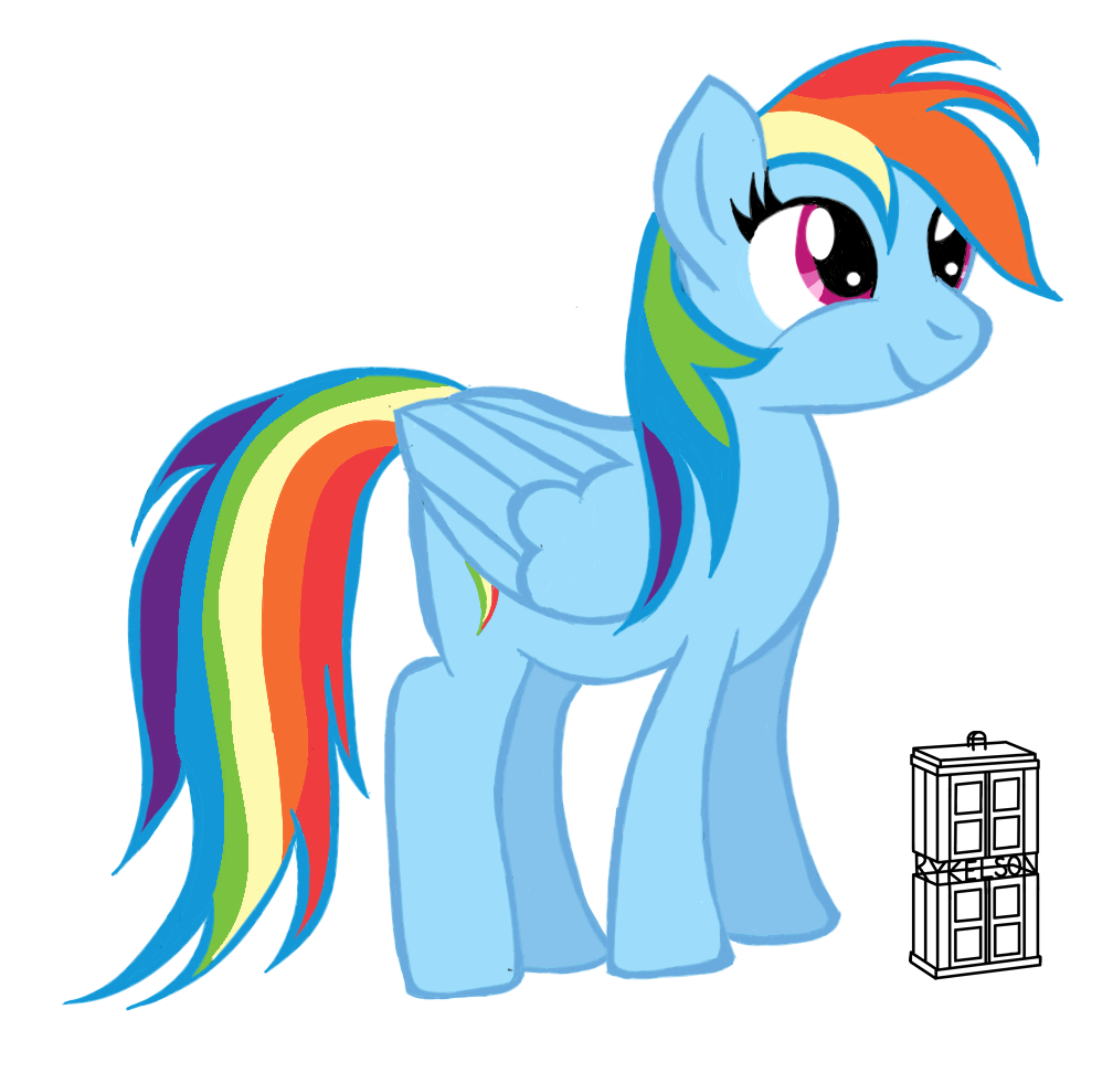 Safe Artist Darktimemunk Rainbow Dash Pegasus Pony Simple Background Solo