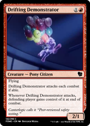 Size: 375x523 | Tagged: safe, edit, ivory cedar, earth pony, pony, g5, my little pony: a new generation, spoiler:my little pony: a new generation, balloon, ccg, magic the gathering, trading card, trading card edit