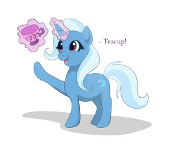 Size: 1480x1308 | Tagged: safe, artist:tayarinne, trixie, pony, unicorn, g4, cup, female, happy, simple background, smiling, solo, teacup, that pony sure does love teacups, transparent background