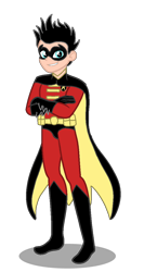 Size: 608x1146 | Tagged: safe, artist:craftycitty, artist:small-brooke1998, human, equestria girls, g4, base used, commission, crossover, robin, simple background, solo, tim drake, transparent background