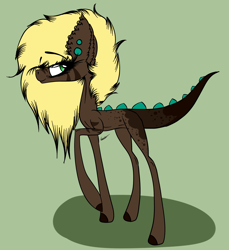 Size: 2617x2853 | Tagged: safe, artist:beamybutt, oc, oc only, earth pony, pony, ear fluff, ear piercing, earth pony oc, eyelashes, green background, high res, piercing, simple background, solo