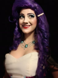 Size: 1836x2448 | Tagged: safe, artist:sarahndipity cosplay, rarity, human, g4, bare shoulders, clothes, cosplay, costume, irl, irl human, jewelry, necklace, photo