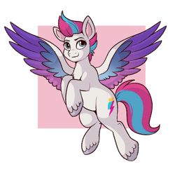 Size: 718x692 | Tagged: safe, artist:lulubell, zipp storm, pegasus, pony, g5, my little pony: a new generation, spoiler:my little pony: a new generation, abstract background, solo