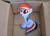 Size: 300x214 | Tagged: safe, artist:oppositebros, rainbow dash, pegasus, pony, fanfic:my little dashie, g4, 2011, box, cardboard box, cropped, cute, dashabetes, female, filly, filly rainbow dash, irl, mare, photo, ponies in real life, pony in a box, solo, vector, younger