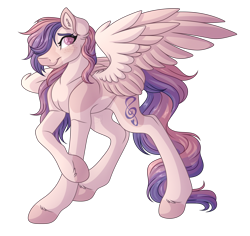 Size: 3120x2940 | Tagged: safe, artist:amazing-artsong, oc, oc only, oc:sunset serenade, pegasus, pony, high res, simple background, solo, transparent background