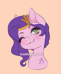 Size: 529x635 | Tagged: safe, artist:jyllhedgehog367, pipp petals, pegasus, pony, g5, my little pony: a new generation, adorapipp, cute, one eye closed