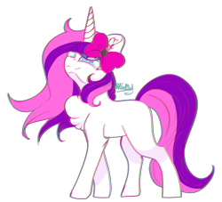 Size: 3982x3617 | Tagged: safe, artist:fantisai, oc, oc only, pony, unicorn, chest fluff, ear fluff, female, high res, looking up, mare, signature, simple background, smiling, solo, transparent background