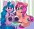 Size: 2048x1749 | Tagged: safe, artist:belovedfoxx, izzy moonbow, sunny starscout, earth pony, pony, unicorn, g5, my little pony: a new generation, :3, backwards cutie mark, beads, braid, colored hooves, eyebrows, female, smiling, unshorn fetlocks