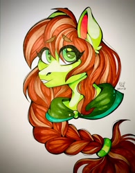 Size: 2527x3236 | Tagged: safe, artist:eluthedruid, oc, oc only, pony, bust, female, high res, portrait, solo, traditional art