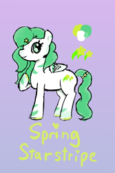 Size: 600x900 | Tagged: safe, artist:duckchip, oc, oc only, oc:spring starstripe, big cat, pegasus, pony, tiger, g5, accessory, eye, eyes, female, gold, green eyes, solo, stars, tiger stripes, wings