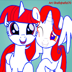 Size: 720x720 | Tagged: safe, artist:shafiqhafizi70, oc, oc only, alicorn, pony, unicorn, female, indonesia, looking at you, malaysia, mare, nation ponies, photo, ponified, smiling, smiling at you