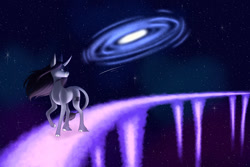 Size: 1280x854 | Tagged: safe, artist:moonwolf96, oc, oc only, pony, unicorn, female, mare, solo, space