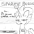 Size: 2500x2500 | Tagged: safe, artist:tjpones, fizzlepop berrytwist, tempest shadow, pony, unicorn, g4, apron, black and white, burger, clothes, female, food, grayscale, high res, horn, mare, monochrome, name tag, solo, spatula, talking to viewer, tempest gets her horn back, tempest shadow is not amused, unamused