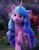 Size: 630x804 | Tagged: safe, screencap, izzy moonbow, pony, unicorn, g5, my little pony: a new generation, 3d, blue mane, blue tail, bracelet, confused, cropped, cute, female, horn, izzybetes, jewelry, long mane, mare, outdoors, raised hoof, solo, tail, unshorn fetlocks