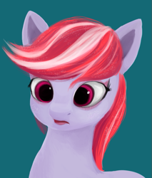 Size: 609x715 | Tagged: safe, artist:iron curtain, sugar moonlight, earth pony, pony, g5, my little pony: a new generation, bust, female, simple background, solo