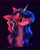 Size: 1585x1973 | Tagged: safe, artist:ajax, artist:ajaxorsomething, artist:willdrawhere, izzy moonbow, pony, unicorn, g5, my little pony: a new generation, bust, portrait, red eyes, solo