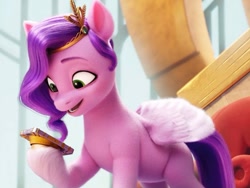 Size: 1072x805 | Tagged: safe, screencap, pipp petals, pony, g5, my little pony: a new generation, spoiler:my little pony: a new generation, 3d, adorapipp, cute, female, mare, phone, solo, weapons-grade cute