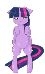 Size: 1364x2224 | Tagged: safe, alternate version, artist:batipin, part of a set, twilight sparkle, alicorn, pony, g4, blushing, floppy ears, looking at you, multiple variants, simple background, smiling, smiling at you, solo, transparent background, twilight sparkle (alicorn)