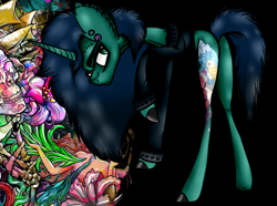 Size: 1953x1454 | Tagged: safe, artist:beamybutt, oc, oc only, pony, unicorn, clothes, ear fluff, eyelashes, hoof polish, horn, solo, tattoo, unicorn oc