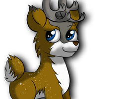 Size: 1000x800 | Tagged: safe, artist:tranzmuteproductions, oc, oc only, oc:tyandaga, deer, antlers, deer oc, male, simple background, smiling, white background