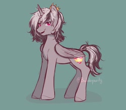 Size: 2048x1775 | Tagged: safe, artist:bubblepurity, oc, oc only, alicorn, pony, alicorn oc, horn, solo, wings