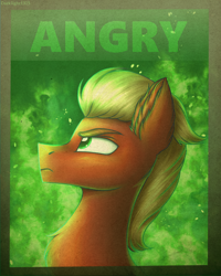 Size: 2400x3000 | Tagged: safe, artist:darklight1315, sprout cloverleaf, earth pony, pony, g5, my little pony: a new generation, spoiler:g5, ear fluff, emperor sprout, fire, green fire, high res, male, poster, propaganda, russia, russian meme, solo, soviet, stallion