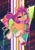 Size: 2480x3508 | Tagged: safe, artist:wavecipher, sunny starscout, earth pony, pony, g5, my little pony: a new generation, abstract background, cute, female, high res, looking at you, mare, one eye closed, open mouth, smiling, smiling at you, solo, sunnybetes, triangle, white pupils, wink, winking at you