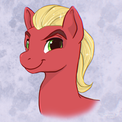 Size: 2000x2000 | Tagged: safe, artist:tayarinne, sprout cloverleaf, earth pony, pony, g5, my little pony: a new generation, bust, high res, male, solo, stallion