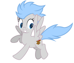 Size: 2800x2400 | Tagged: safe, artist:ponkus, oc, oc only, oc:arctic charm, pegasus, pony, fallout equestria, female, flying, grin, happy, high res, mare, simple background, smiling, solo, transparent background