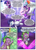 Size: 3245x4500 | Tagged: safe, artist:derpx1, rainbow dash, rarity, spike, starlight glimmer, twilight sparkle, whoa nelly, alicorn, dragon, pegasus, pony, unicorn, comic:whoa spike!, g4, comic, commission, dialogue, female, magic, mare, plushie, rarity plushie, speech bubble, text, twilight's castle, want it need it, winged spike, wings