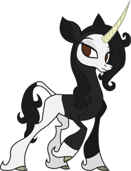 Size: 1195x1562 | Tagged: safe, edit, oleander (tfh), them's fightin' herds, cloven hooves, community related, simple background, solo, transparent background