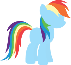 Size: 933x857 | Tagged: safe, rainbow dash, pegasus, pony, g4, female, hooves, lineless, mare, minimalist, no eyes, simple background, solo, transparent background