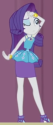 Size: 221x522 | Tagged: safe, screencap, rarity, equestria girls, g4, my little pony equestria girls: better together, stressed in show, armpits, belt, bracelet, clothes, cropped, cutie mark on clothes, female, frilly design, geode of shielding, gold, high heels, jewelry, magical geodes, one eye open, pencil skirt, pendant, rarity peplum dress, shoes, skirt, sleeveless, solo, tank top