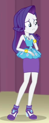 Size: 224x559 | Tagged: safe, screencap, rarity, equestria girls, g4, my little pony equestria girls: better together, stressed in show, cropped, rarity peplum dress, solo