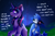 Size: 3000x2000 | Tagged: safe, artist:eternalthemandarin06, twilight sparkle, bird, blue jay, pony, unicorn, anthro, g4, airplanes (song), anthro with ponies, crossover, crossover shipping, crying, duo, eyes closed, female, high res, male, mare, meme, mordecai, mordetwi, night, no more ponies at source, open mouth, redraw mordetwi meme, regular show, shipping, straight, unicorn twilight